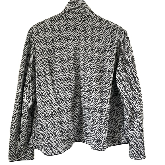 CATO Woman Black and White Chevron Blazer size 18/20W - Picture 12 of 12